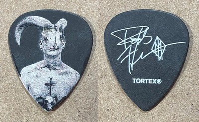 Machine Head Robb Flynn Signature Baphomet Schwarzer Gitarrenpickel - 2022 Tour