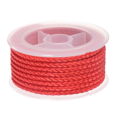 Nylon Thread Twine Beading Cord 3mm Braided String 4M/13 Feet, Red