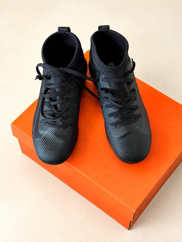 Nike Jr Superfly 10 Club TF Black Kids Football Trainers UK 2 EU 34