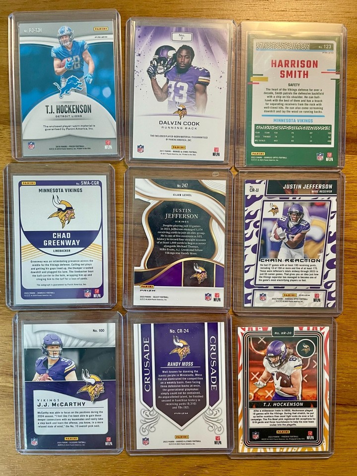 Minnesota Vikings Tre toppe 3 ferro su ferro ricamato spedizione