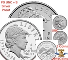 2026 P D S Dime US MINT SET UNCIRCULATED PDS Silver PROOF 10¢ Cents 3 Coins