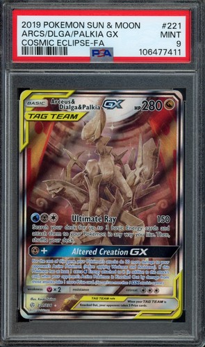Arceus & Dialga & Palkia-GX graded PSA 9 for sale on eBay