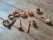 Playmobil couronne or roi reine moyen-âge 