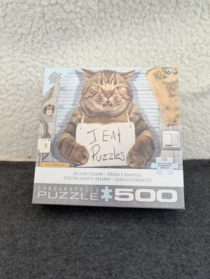 EuroGraphics - Feline Felon - Paul Normand - Large Piece 500 Piece Jigsaw Puzzle