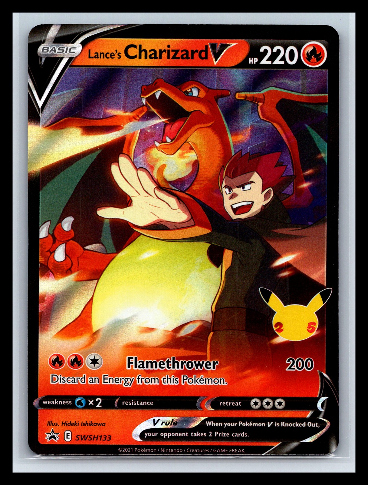 SWSH: Sword & Shield Promo Cards #SWSH133 Lance's Charizard V