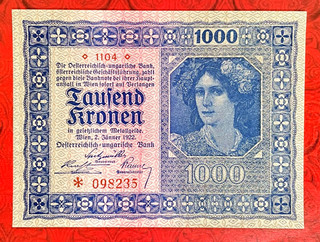 1922 AUSTRIA 1000 KRONEN UNC MB2