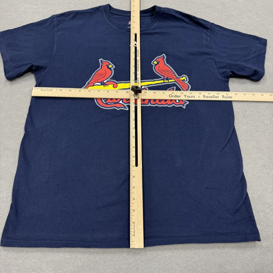 Camisa de los Cardenales de San Luis Para Hombres Grande Azul MLB Béisbol Molina 4 Camiseta Cuello Redondo Foto 4 de 4