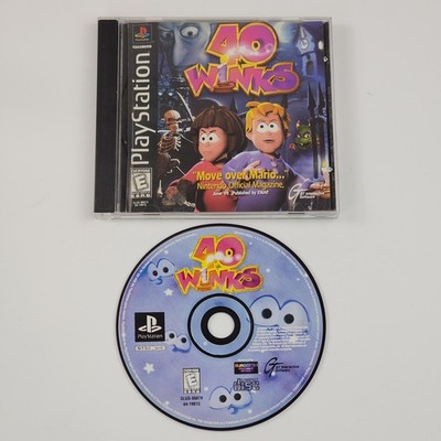 40 Winks (Sony PlayStation 1, 1999) PS1 Complete W Manual CIB Tested Platformer