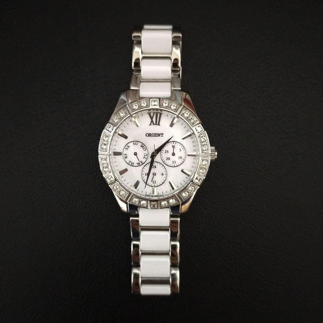 Orient Multi Function Ceramic Watch White Dial 24… - image 7