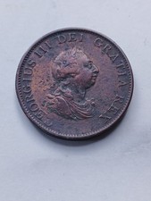 George III 1799  (1760 -1820) Copper Halfpenny