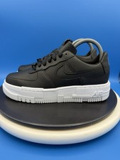 Nike Air Force One Pixel Womens Size 7 Black White Shoes Sneakers CK6649-001