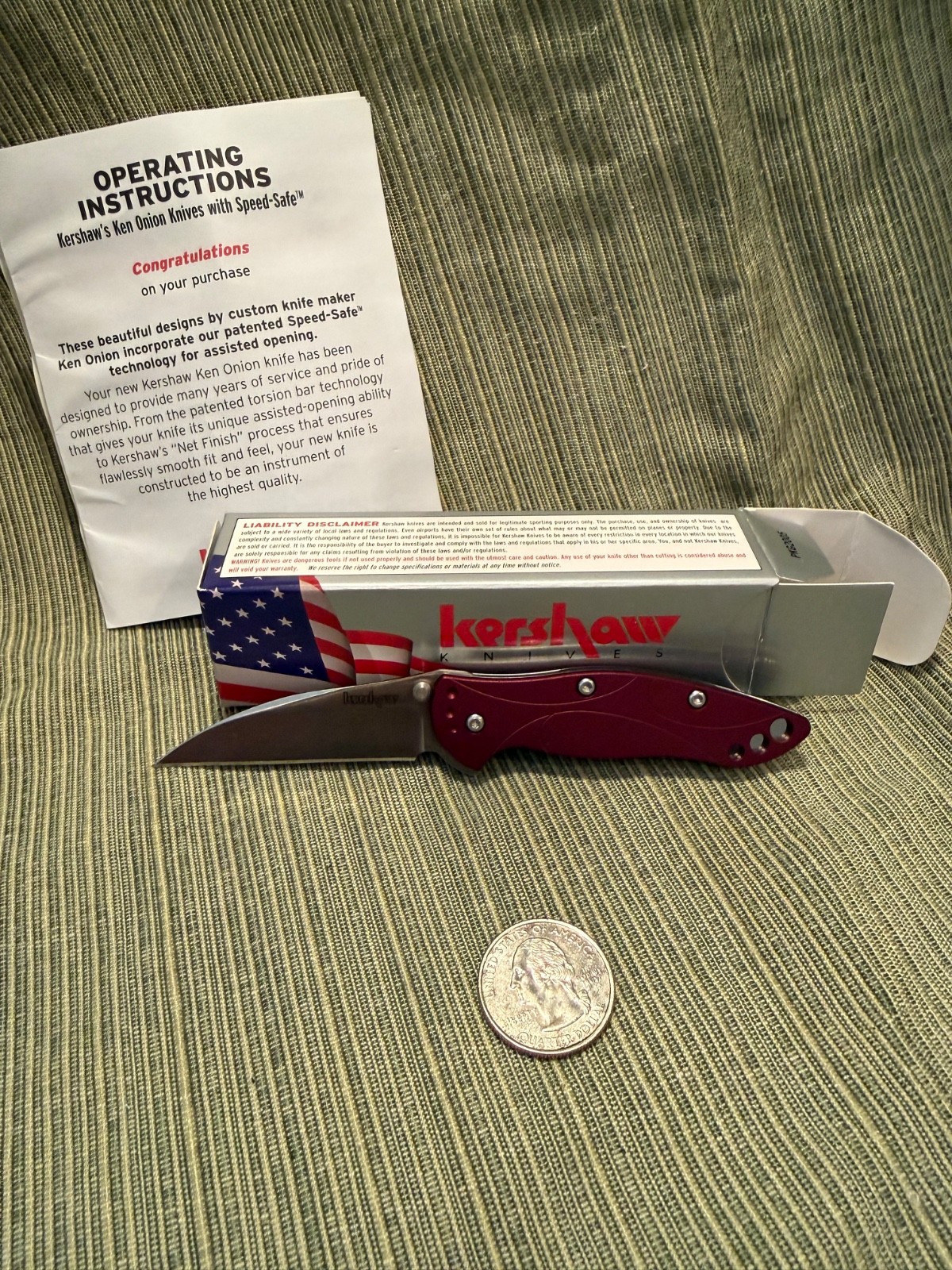 Kershaw 1610 Centofante USA Made Carbon Fiber Folder NIB Dis