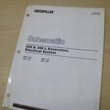 Caterpillar 350 L Excavator Crawler ELECTRICAL System Schematic Diagram service