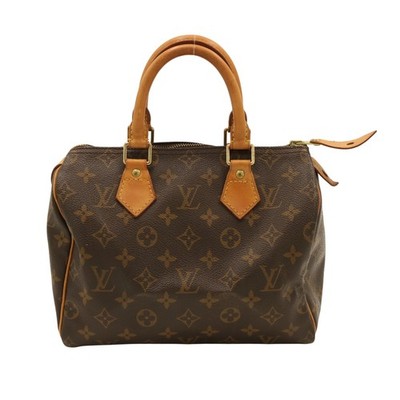 Authentic Louis Vuitton M41528 Speedy 25 Brown Monogram Handbag Serial SP0999