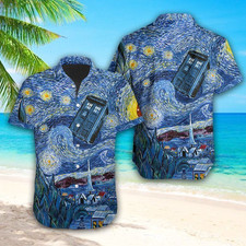 Van Gogh's Painting Starry Night Doctor Who Hawaiian12