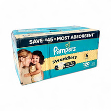 Pampers Swaddlers Leakproof Baby Diapers Size 6 - 120 Count