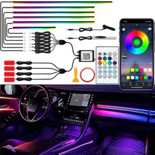 Interior Car Led Lights Rgb 600 Chips Music Sync Control - Ambient Lighting Interior Car Led Lights Rgb 600 Chips Music Sync Control - Ambient Lighting