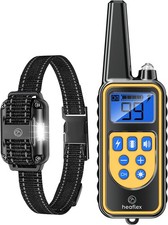 Electric Dog Training Collar with Remote 1640FT, E-Shock, for 1 dog Black