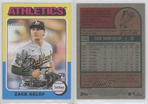 2024 Topps Heritage Color Swap Variation Zack Gelof #346 Rookie RC
