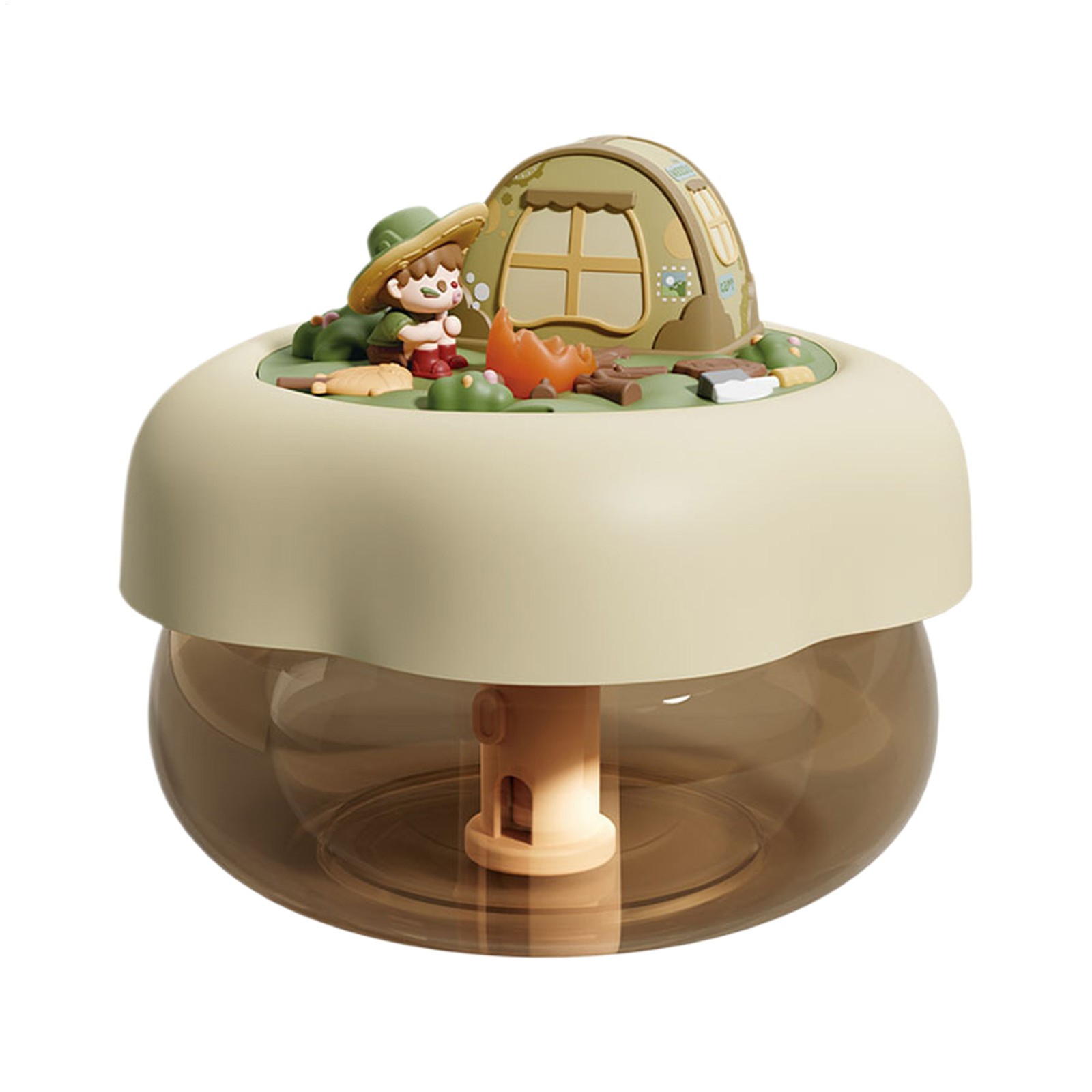 Cute Mist Humidifier W/ Warm Light For Kids, Intelligent Cut
