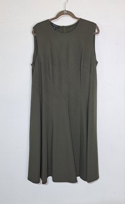NWT Lafayette 148 NY Dress Olive Green Asymmetric Seamed A-Line Sz 16W $648 | eBay NWT Lafayette 148 NY Dress Olive Green Asymmetric Seamed A-Line Sz 16W $648 | eBay