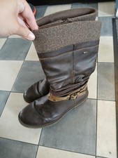 Relife Damen Stiefel Weiter Schaft Größe 41 Stiefel Farbe Braun Und Gefüttert