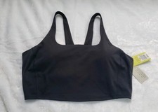 WOMEN  S EVERYDAY SOFT MEDIUM SUPPORT LONGLINE SPORTS BRA-ALL IN MOTION-BLACK
