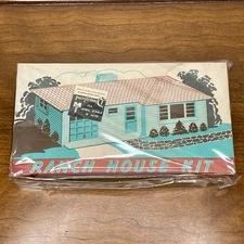 Vintage Plasticville U.S.A Ranch House Kit RH 1 - Original Unopened Box - RARE