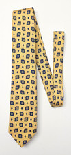 VTG Polo Ralph Lauren Silk Tie Yellow Geometric Print 3.0 X 56.0 New Condition