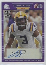 2021 Leaf Pro Set Metal 1989 Purple Rainbow 5/50 JaCoby Stevens #PA-JS1 Auto 4t6