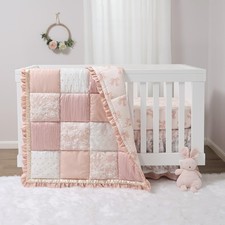 The Peanutshell 3 Piece Baby Crib Bedding Set for Girls - Cotton Fitted Crib ...
