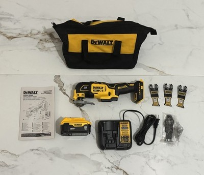 Brand New Genuine Dewalt DCS356B 20V XR Brushless Multi Tool (4) Blades Kit