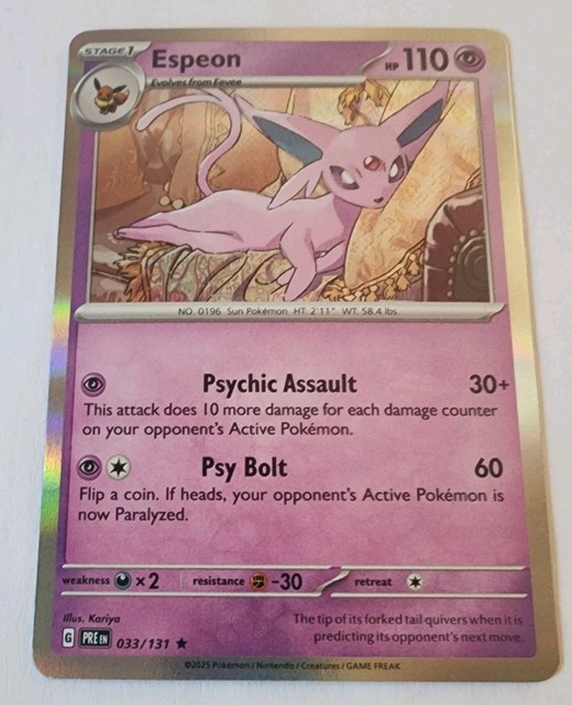 Espeon [Master Ball] #33 (Prismatic Evolutions (2025))