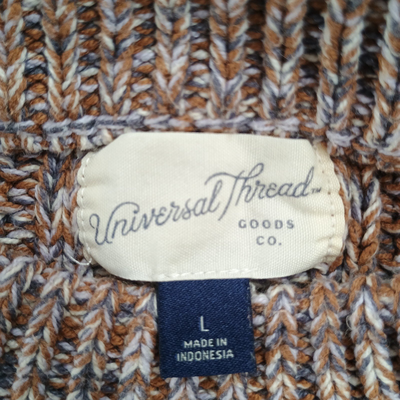 Universal Thread Chunky Cropped Browns Cotton Ble… - image 3