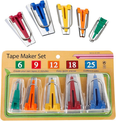 5 Schrägbandformer zum Nähen zu Hause. Bias Tape Maker. Praktischer Schrägband-M