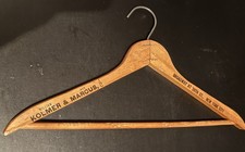 Vintage Kolmer Marcus Distinctive Clothes New York Wooden Hanger - NYC Clothier
