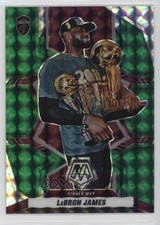 2021-22 Panini Mosaic Finals MVPs Green Mosaic Prizm LeBron James #298 g5i