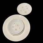 VTG MCM 50’s Atomic Star Glow Place Dinnerware 4 Piece Plate Setting