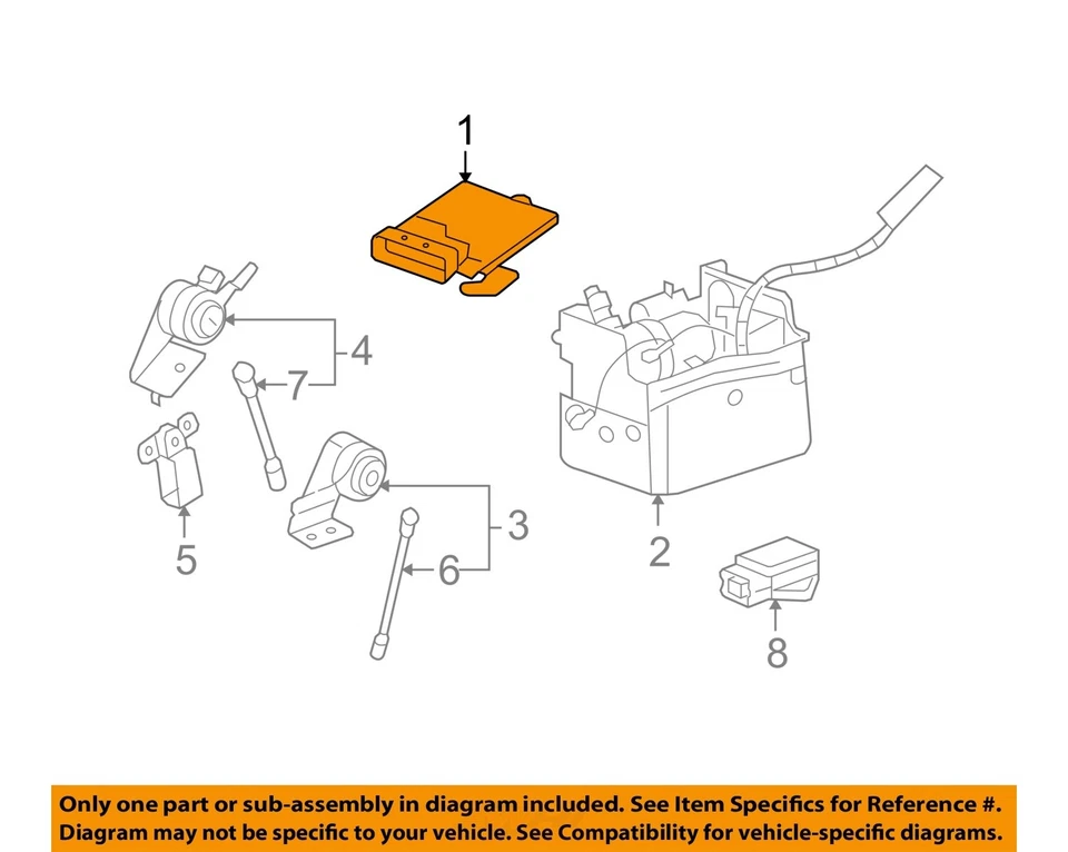Used Active Suspension Control Module fits: 2010 Gmc Yukon Suspension rear frame - Image 3 of 4