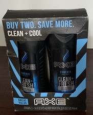  Value Pack of 2 AXE PHOENIX Men Body Wash Crushed Mint  Rosemary CLEAN COOL