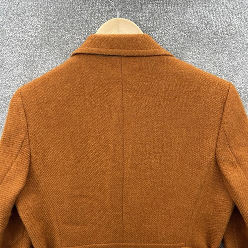 Max Mara Jacket Womens Size UK 16 Orange Alpaca Wool Utility Field Country - Picture 11 of 15