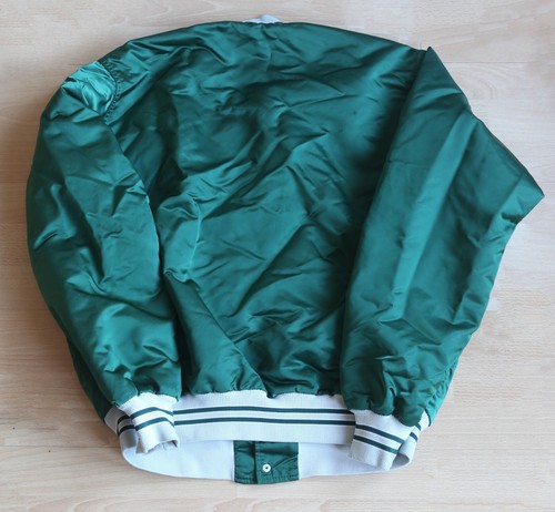 Chaqueta Letterman Universitaria Satinada, 46" (Se adapta a 44) Hecha en EE. UU. - Imagen 3 de 7