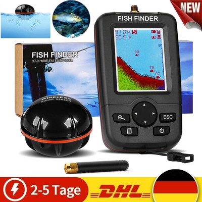 100M Sonar Fishfinder Wireless Tragbarer Fisch Finder 100M/ 300FT Tiefe Detektor