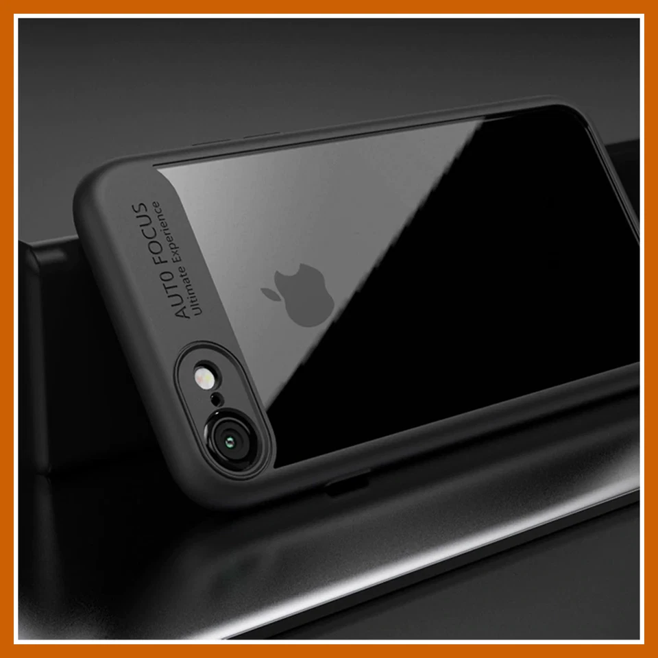Cover Custodia per Iphone 6 Bumper Trasparente Copertura Rigida Antiurto Nera - Immagine 2 di 4