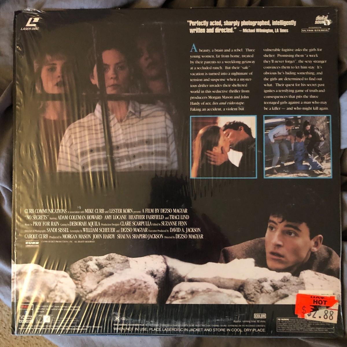 NO SECRETS 1991 LD Laserdisc DVD Amy Locane cottage friends murder