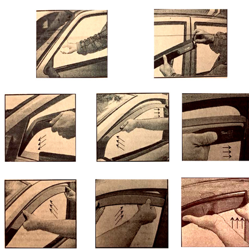 for FORD TRANSIT CUSTOM / TOURNEO CUSTOM MK2 2023-up 2-pc Wind Deflectors HEKO - Picture 11 of 12