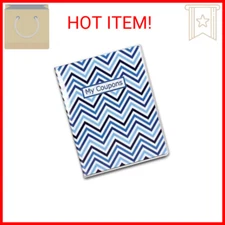 Ultra Pro - 4-Pocket Coupon Organizer Portfolio - Chevron Blue