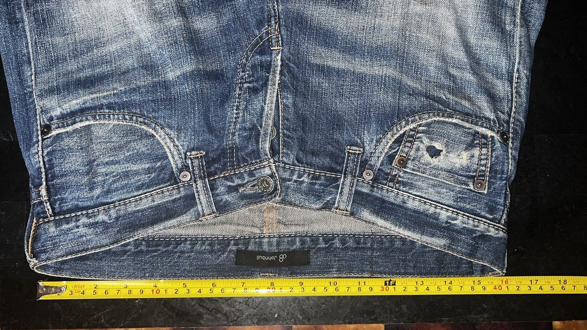John Bull Selvedge Denim Made in Japan 32 Pre-distressed John Bull Selvedge Denim Made in Japan 32 Pre-distressed