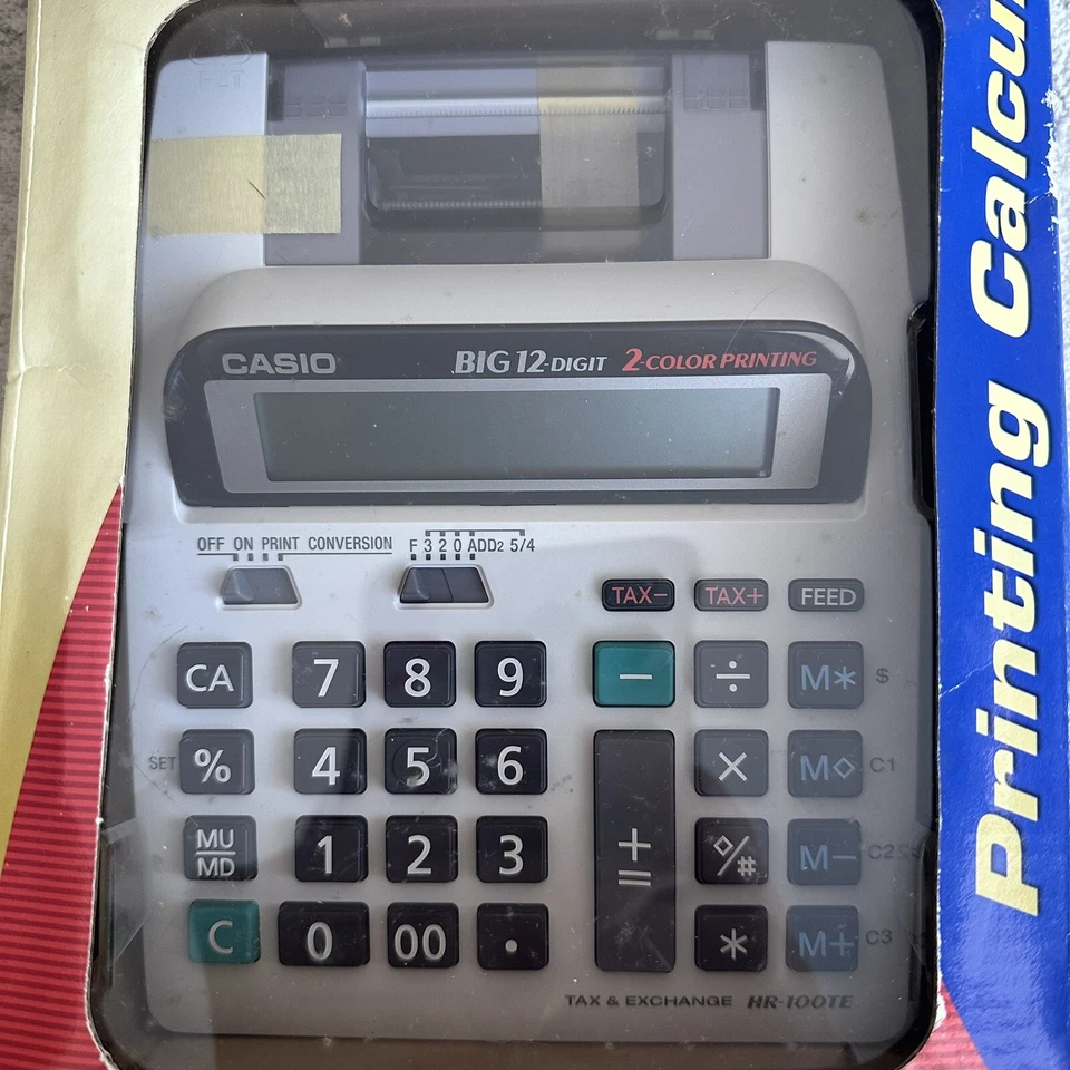Casio HR-150TE Plus-W Business Desktop Printing Calculator ~ NEW - Image 2 of 4