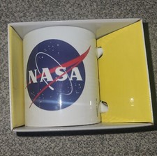 Coffee Cup Mug. White. NASA Official Logo Astronaut Space Center. New With Box